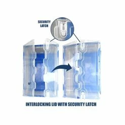 Promo 😉 Crates Mount-It! 69 Qt. Hinged Lid Storage Crate, Clear/Blue (MI-909) 🌟 -Change Your Whole Storage & Organization. unnamed file 875