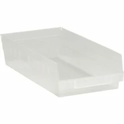 Promo 🛒 Specialty Storage Quill Brand 17 7/8" X 8 3/8" X 4" Plastic Shelf Bin, Clear, 10/Case (BINPS113CL) 🎉