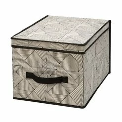 Hot Sale 🎁 The Macbeth Collection Storage Bins & Totes Closet Candie Storage Box, Geo Natural (M-77817) 👏 -Change Your Whole Storage & Organization. unnamed file 894