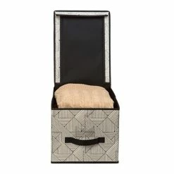 Hot Sale 🎁 The Macbeth Collection Storage Bins & Totes Closet Candie Storage Box, Geo Natural (M-77817) 👏 -Change Your Whole Storage & Organization. unnamed file 896