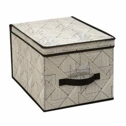 Hot Sale 🎁 The Macbeth Collection Storage Bins & Totes Closet Candie Storage Box, Geo Natural (M-77817) 👏 -Change Your Whole Storage & Organization. unnamed file 897