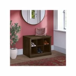 Best reviews of ❤️ Kathy Ireland® Home By Bush Furniture 👟 Shoe Racks Kathy Ireland® Home By Bush Furniture Woodland Small 👟 Shoe Bench With Shelves, 24", Ash Brown (WDS224ABR-03) 🧨 -Change Your Whole Storage & Organization. unnamed file 909