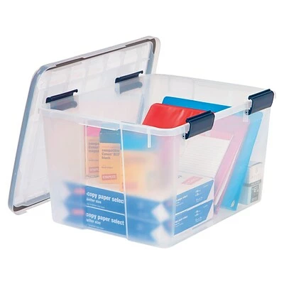 Promo ๐ Storage Bins & Totes Iris WeatherPro 46 Qt. Latch Lid Storage Bin, Clear, Each (110455) โ๏ธ 5 Promo ๐ Storage Bins & Totes Iris WeatherPro 46 Qt. Latch Lid Storage Bin, Clear, Each (110455) โ๏ธ - Image 3