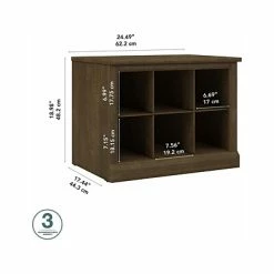 Best reviews of ❤️ Kathy Ireland® Home By Bush Furniture 👟 Shoe Racks Kathy Ireland® Home By Bush Furniture Woodland Small 👟 Shoe Bench With Shelves, 24", Ash Brown (WDS224ABR-03) 🧨 -Change Your Whole Storage & Organization. unnamed file 912