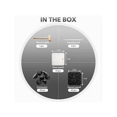 Best Sale ๐ Clothes Racks & Portable Closets Mount-It! 55.9" X 42.1" Portable Closet Rack, Gray/Black, Plastic (WI-4030) โญ 10 Best Sale ๐ Clothes Racks & Portable Closets Mount-It! 55.9" X 42.1" Portable Closet Rack, Gray/Black, Plastic (WI-4030) โญ - Image 8