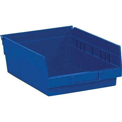 Best Sale 😀 Specialty Storage Quill Brand 11 5/8" X 8 3/8" X 4" Plastic Shelf Bin, Blue, 20/Case (BINPS104B) ❤️ 3 Best Sale 😀 Specialty Storage Quill Brand 11 5/8" X 8 3/8" X 4" Plastic Shelf Bin, Blue, 20/Case (BINPS104B) ❤️