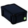 Promo 😍 Storage Bins & Totes Really Useful Box 9.51 Qt. Latch Lid Storage Tote, Solid Black (9BK) 🔔 -Change Your Whole Storage & Organization. unnamed file 970