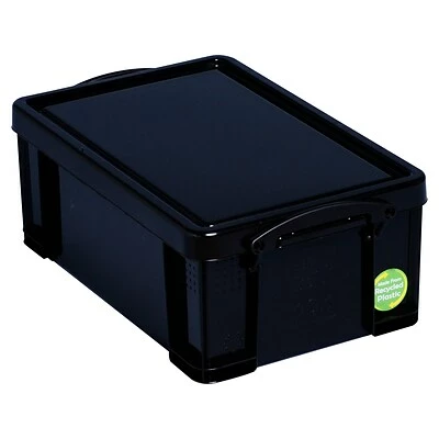 Promo ๐ Storage Bins & Totes Really Useful Box 9.51 Qt. Latch Lid Storage Tote, Solid Black (9BK) ๐ 3 Promo ๐ Storage Bins & Totes Really Useful Box 9.51 Qt. Latch Lid Storage Tote, Solid Black (9BK) ๐